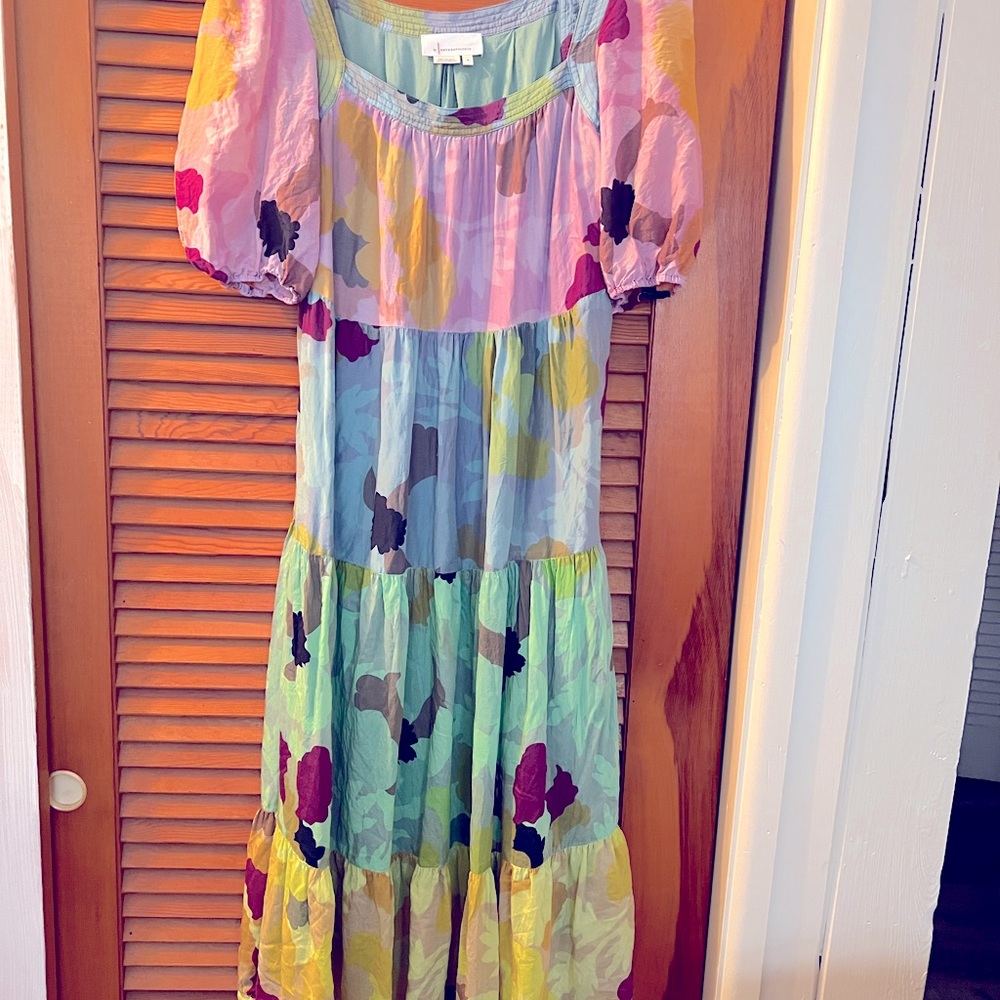 Pretty and feminine floral dress by Anthropologie.